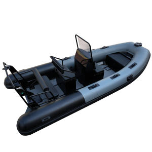 Lujo 16 pies Orca Hypalon/PVC Semirrígido Aluminio RIB 480 Sport Yacht Deep V Hull Barco inflable para buceo y diversión - Product Image 2
