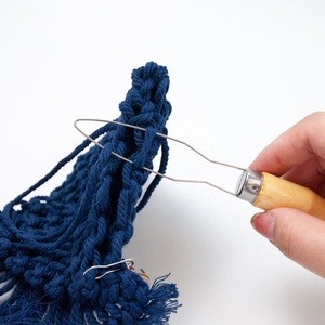 5 (2 Big <span class=keywords><strong>3</strong></span> Small) Holz schleifen nadel Threader Wire Pulling <span class=keywords><strong>Hook</strong></span> Tool für Perlen - Product Image 6