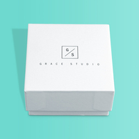 Vente en gros carton personnalisé boîte d'emballage cadeau en carton boîte à bijoux avec tampon en mousse