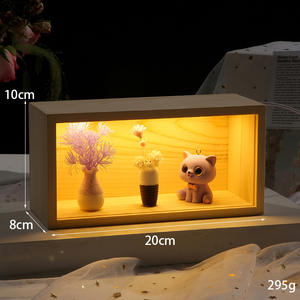 Cadre <span class=keywords><strong>photo</strong></span> rectangulaire tridimensionnel en fleurs éternelles, décoration de poupée de dessin animé, fleurs fraîches en gros, cadeau de vacances - Product Image 4