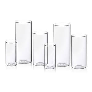 Estilo español Vintage <span class=keywords><strong>Madrid</strong></span> Relieve Diseño Rústico Pequeño Floral Cristal Hidroponía Flor Planta transparente Mini Florero de brotes de vidrio - Product Image 2