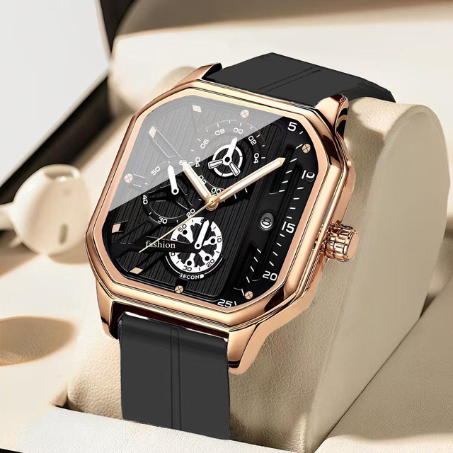 Wholesale Men's Magnetic Silicone Strap Fashion Business Watch, Men's Quartz Watch, Life Waterproof Watch