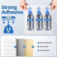 Panneau sonore en feutre PET haute densité Panneaux muraux acoustiques blancs modernes pour la maison Studio bureau hôtel décor extérieur insonorisé