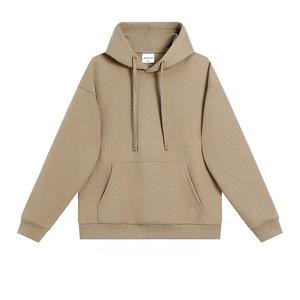 380gsm heavyweight Terry color sólido Drop Shoulder casual pareja deportes con capucha American retro pullover Sudadera con capucha para hombres - Product Image 1