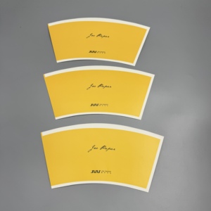 Ventilateur de tasse en papier enduit de PE simple et double face, 150-320 g/m², en pâte de bois, pour usine chinoise - Product Image 1