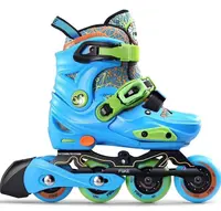 قابل للتعديل زلاجات بعجلات مضمنة أحذية الألومنيوم الإطار بو عجلات 4 عجلات سرعة التزلج على الجليد للأطفال