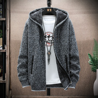 OEM Designer Logo personnalisé Sweat à capuche pour homme en tricot Sweat-shirt Pull-over Veste Manteau Automne Hiver Pull épais et chaud en polaire