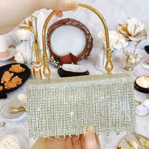 Premium Quality Ladies Metal Evening Clutch <b>Bag</b> with Chain <b>Crossbody</b> <b>Small</b> Wedding Bride Handbag - Product Image 3