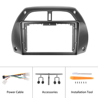 Podofo, Radio de coche de doble Din de 9 pulgadas, Kit especial sin daños, accesorios para REPRODUCTOR DE DVD de coche para Toyota RAV4 2001-2006