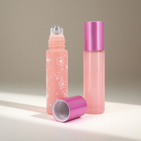 5ml 10ml 12ml Diluant Vide Rouleau sur Bouteille Pratique Parfum Huile Essentielle Coloré Bouchon À Vis Rouleau Récipient En Verre En Gros