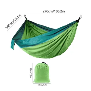 Freiluft-Campingplatz Hinterhof Nylon tragbares hängendes Zelt Hängematte mit Riemen