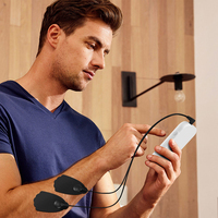 Stimulateur musculaire TENS/EMS double canal 3-en-1 avec 60 modes, masseur EMS rechargeable pour soulager la sciatique et les douleurs dorsales