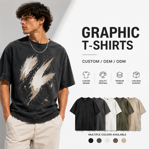 T-shirt décontracté pour homme, noir, à manches courtes, col rond, uni, respirant, imprimé numérique, en jersey de coton, coupe classique - Product Image 1