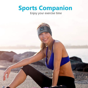 Nouveaux écouteurs Bluetooth sans fil élastiques pour le sport et le sommeil, masque de sommeil musical, <span class=keywords><strong>bandeau</strong></span>-casque sans fil - Product Image 2