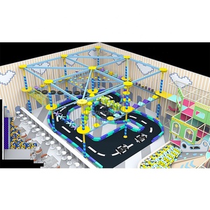 <span class=keywords><strong>Parque</strong></span> de Trampolines Qiaoqiao de 860 Metros Cuadrados con Circuito de Cuerdas para Escalar y Foso de Espuma - Product Image 2