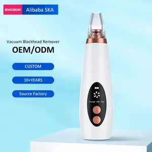 6 Suction Heads Rechargeable Pore Vacuum Blackhead Removal Machine Pimple Suction Whitehead Black Head Remover