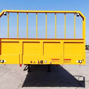 Semi-<span class=keywords><strong>remorque</strong></span> à plateau plat, châssis robuste pour le transport de conteneurs portuaires - Product Image 4