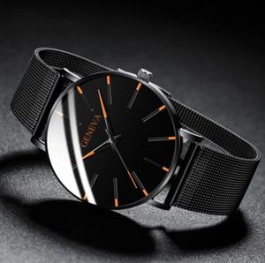 Nuovo Orologio da Polso Casual da Uomo Versione Coreana Semplice con Cinturino in Maglia di Lega al Quarzo Orologio da Uomo al Quarzo da Esportazione - Product Image 1