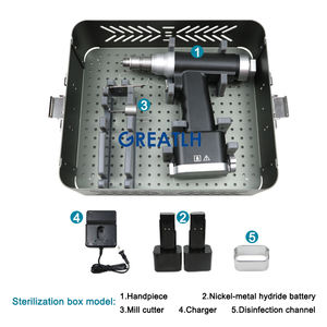 Ortopedik cerrahi alet otoklavlanabilir pet ortopedik kraniotomi matkap kraniyal matkap kraniyal değirmen seti - Product Image 6