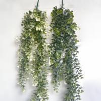 Nouvelle Guirlande de Feuilles d'Eucalyptus Artificielles de Haute Qualité, Plante Suspendue au Toucher Réel, Décoration pour Jardin, Maison, Mariage, Plafond