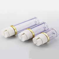 Bouteille en plastique à double pompe bouteilles de lotion cosmétique 50ml 25ml 75ml emballage de sérum double fonction