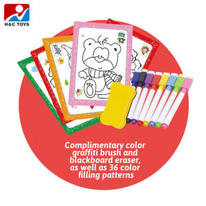 Kinder Doppelseitige Malstaffelei Schreibtafel <span class=keywords><strong>2</strong></span>-in-1 Bausteine-Spieltisch Spielzeug Kinder-Zeichenbrett - Product Image 5