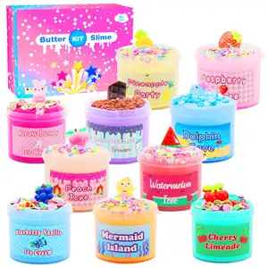 Leemook ขายส่ง 10 ชิ้นเป็นมิตรกับสิ่งแวดล้อมปลอดสารพิษ Playdough เมือกทําชุด DIY เล่นชุดแป้งสําหรับเด็ก