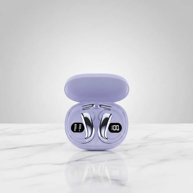 Sports Wireless Earbuds Q20 AI Translation Earphones 150 Languages Support Two-Way Communication Open Ear ENC Digital Display