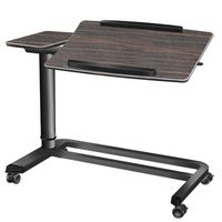 Table de chevet de lit, bureau d'ordinateur moderne et pliable, avec roulettes