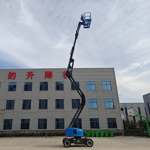 Elevador de tijera eléctrico articulado Hitop 10m 12m 14m 16m Plataforma DE TRABAJO aérea autopropulsada Elevadores de pluma telescópicos Precio - Product Image 4
