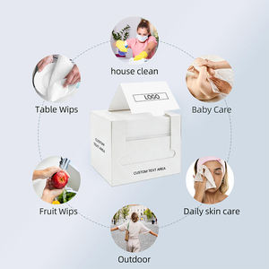 Oem 100% cotone morbido organico mani e lavaggio del viso per la pulizia del tessuto salone Spa trucco asciugamano per viso pulito usa e getta - Product Image 2