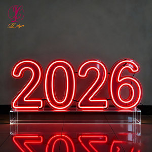 Lettres et chiffres géants en métal RGB néon de 3 à 4 pieds pour la décoration de mariage, les célébrations de remise des diplômes, les locations pour fêtes - Product Image 4