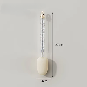 Brosse <span class=keywords><strong>de</strong></span> nettoyage multifonctionnelle <span class=keywords><strong>de</strong></span> luxe à long manche, portable et très efficace, avec éponge transparente or/argent intégrée et paille pour gobelet - Product Image 2