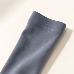 40 Denier Anti-Bacterial Knitted PUFTY <strong>Tights</strong> M-L Made in Japan Solid Aqua Gray - Product Image 6