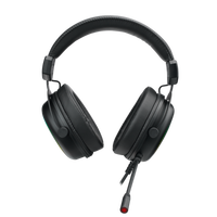 Casque de jeu filaire Rapoo VH300S, son surround virtuel 7.1, casque supra-auriculaire RGB, microphone à suppression de bruit ENC pour PC Gamer/cadeaux