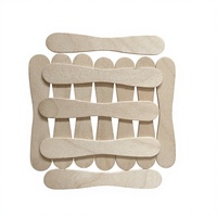 Bâtonnets de crème glacée en bois jetables écologiques et flexibles de 94 mm, faits maison, avec logo personnalisé, qualité alimentaire, vente en gros