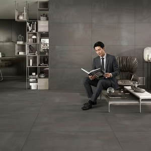 Vistaar Moka Cement Look Porcelain Tiles 60x120cm Gloss Surface for Contemporary Wall Floor Designs - Product Image 6