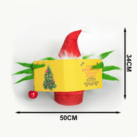 Décoration de Noël créative en peluche Grinch vert monstre fabriqué en Chine pour la décoration de la maison, ornement en tissu pour le sommet de l'arbre de Noël