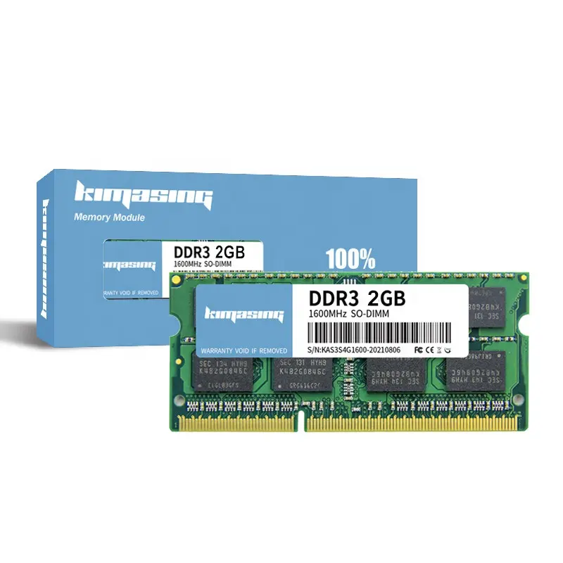 KIMASING a buon mercato RAM MEMORY LAPTOP SODIMM buona qualità GREEN BOARD 1.35V 1.5V DDR3 2G 1333 1600