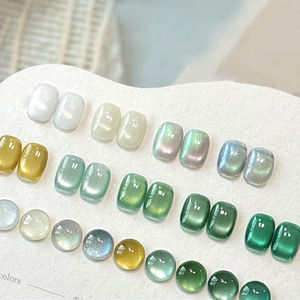 AILANUO Vernis à ongles gel UV magnétique œil de chat 9 couleurs bleu blanc non toxique végétalien écologique luxe professionnel échantillon - Product Image 2