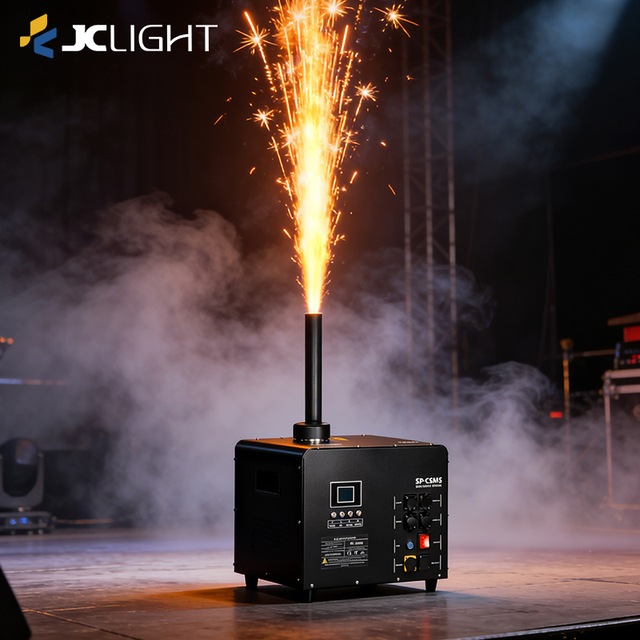 JC LIGHT Cold Spark Metal Fireworks Machine F850M DMX512 Control 850W AC110-220V for Wedding Stage Events 10-15m Jet Spray Flame