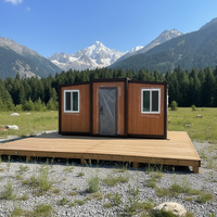 Maison conteneur carrée préfabriquée extensible, ignifuge et respirante - Modèle de solutions modernes pour appartements extérieurs et bureaux à domicile