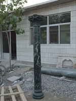 Colonne en pierre personnalisée, villa haut de gamme, colonne décorative de style romain corinthien, colonne en marbre vert indien
