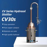 Distillation à petite échelle d'huile essentielle de laboratoire 20L 30L 65L Extracteur d'hydrolat de lavande d'eau de rose Distille à la vapeur