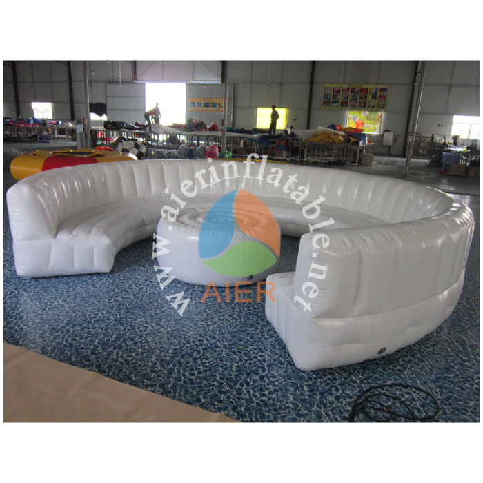 White Inflatable Sofa with Table Outdoor Inflatable Furniture Party ...