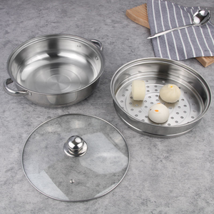 Olla Vaporera de Acero Inoxidable de 28 cm para el Hogar, Olla Vaporera de Gran Capacidad para Cocina, Regalos, Ollas, Vaporera de Alimentos, Olla para Sopa - Product Image 5