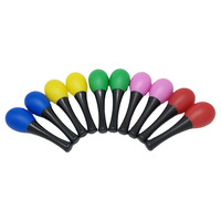 Colorful Plastic Egg Shakers Orff Percussion Instruments for Children's Early Music Education