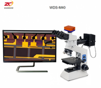 Mikroskop Pengukuran Digital 4K untuk Metalografi Objektif 5X-50X Kamera HDMI Penyimpanan Data Excel untuk Inspeksi Industri