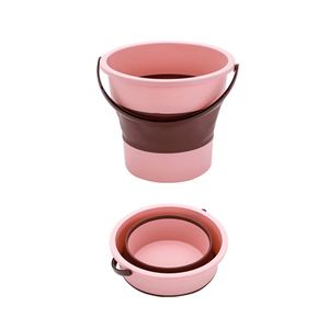 Seau pliable en silicone et plastique de 10 L avec logo personnalisé, pour le nettoyage, le lavage, le camping et la pêche - Product Image 3