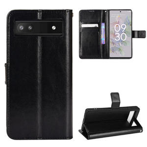 Para Google <span class=keywords><strong>Pixel</strong></span> 8/9 Pro <span class=keywords><strong>Funda</strong></span> de cuero para teléfono móvil Flip Crazy Horse Pattern con 6a Tarjetero Pu Material para Google 10 - Product Image 4
